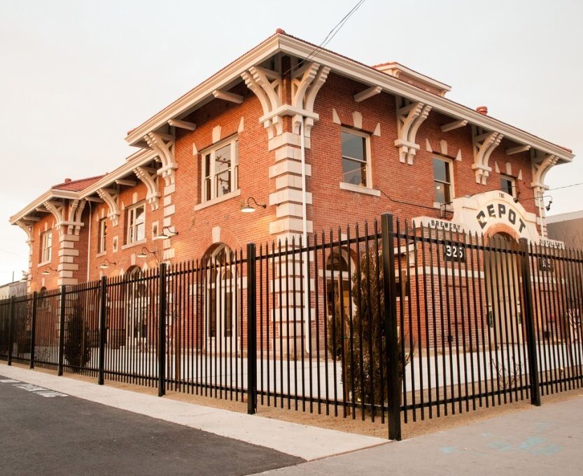 Modern depot building