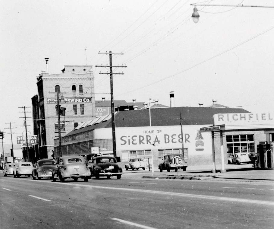 sierra beer painted on Reno Brewing Company building