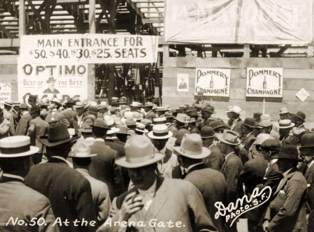 old photo of a crowd